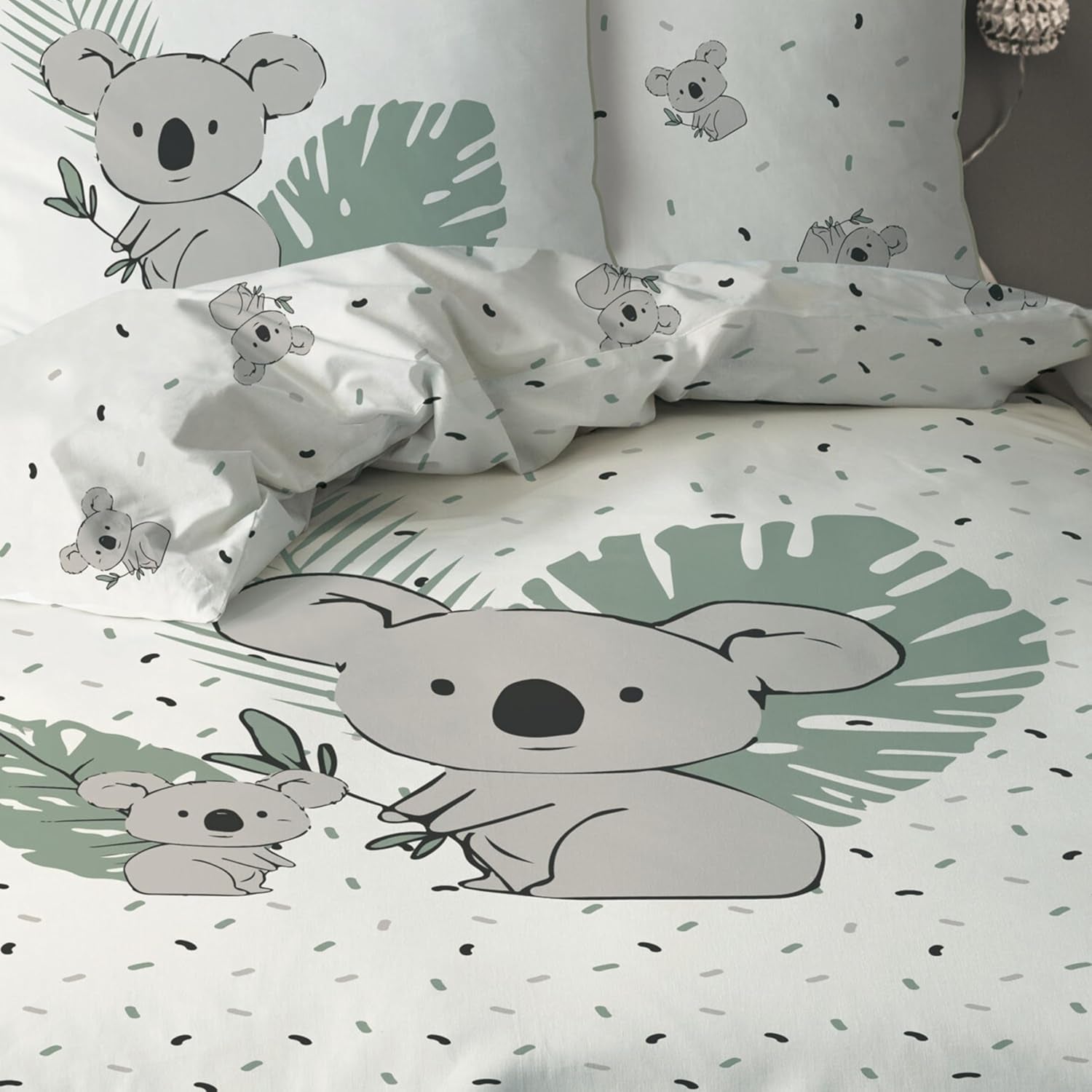 Børnesengesæt, Koala eller Unicorn, 100% bomuld Sengetøj - børne Naty Shop