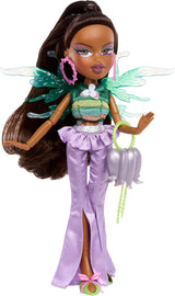 Bratz Fashion Pixiez Sasha Doll - Fantastisk samlerdukke med ægte mode og tilbehør, vinger, der bliver til en ring