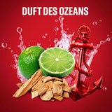 Old Spice Captain 3-i-1 brusegel og shampoo til mænd, 1 liter bruser og bad Naty Shop