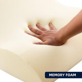 Læsepude til seng og sofa - Memory Foam fjerpude - Ergonomisk rygpude - Perfekt til at støtte din ryg, mens du slapper af, leger, læser eller ser tv - Bred