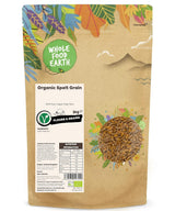 Wholefood Jord økologiske speltkorn – 3 kg | Ikke-GMO | Vegansk | Rig på fibre | Certificeret økologisk