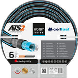 CELLFAST Haveslange 6-lags vandslange Dobbelt flettet stof vandingsslange UV-bestandig anti-alge fleksibel slange 32 bar 1 tommer 25 meter hobby