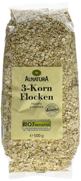 Bio 3-Korn Flocken, 500 G Cereals Naty Shop Standardtitel
