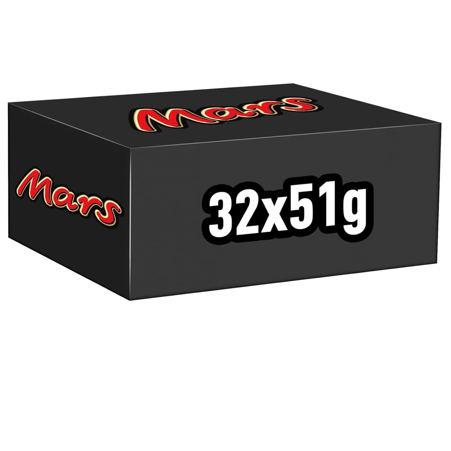 Mars chokoladebarer, med karamel, nougat og mælkechokolade, 32 pakker x 51g