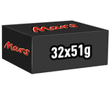 Mars chokoladebarer, med karamel, nougat og mælkechokolade, 32 pakker x 51g
