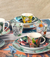 18 stykker eksotisk porcelæn Tavola Service