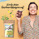 ORIGEENS BIO YERBA MATE MED CITRONE OG INGEFFER 200 G - Den energigivende te I Økologisk Yerba Mate te, uristet, blade, uden stængler og støv
