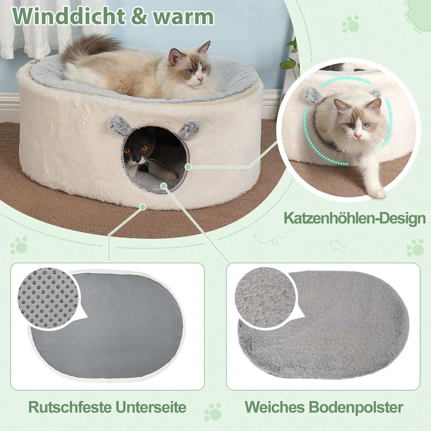 Tæpper og møbler, kæledyr, huler og huse, katte, senge til katte, katte - senge, madrasser