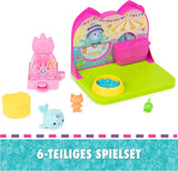 DREAMWORKS GABBY'S DOLLS HOUSE - Deluxe værelseslegesæt, Kitty Narwhale-festlokale, temamøbler og tilbehør, 3+