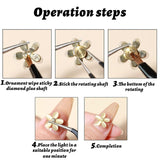 Nail Art Roterende Charm, 20 Stück Spinning Nail Charms Nail Rotating Bearing Für Nail Art Design DIY Crafting Schmuck Zubehör