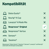 fra Amazon Lungo Aluminium-Kaffeekapseln, kompatibel med Nespresso, mittelgeröstet, 100 Stück (5 Packungen mit je 20 Stück) – Rainforest Alliance zertifiziert
