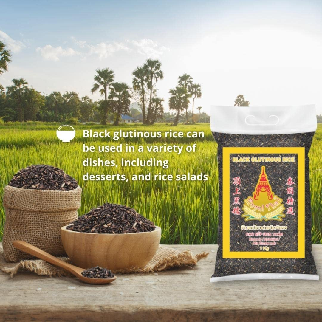 ROYAL THAI RICE - Sorte klæbrige ris - 1 x 1 KG