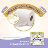 KLEENEX Dermo Douceur 4230420 toiletpapir, 24 ruller (4 x 6 ruller) Hvid, 24 pak (sæt af 6)