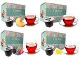 Caffè Vulcanus - 60 kapsler teblanding, smag: Engelsk te, ferskente, citronte og bærte - kapsler kompatible med Nescafe Dolce Gusto