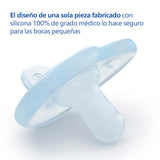 Philips AVENT Soothie - BPA-fri sut til babyer i alderen 0-6 måneder, blå/lyseblå (model SCF099/21)
