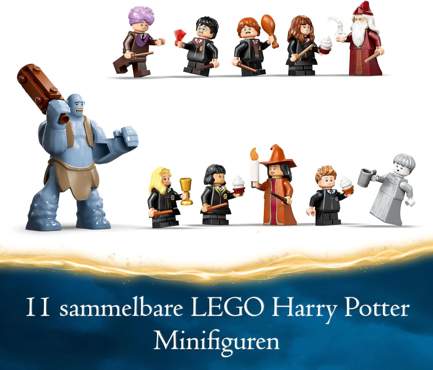 LEGO Harry Potter Hogwarts Castle: The Great Hall, samlerlegetøj med 11 minifigurer inklusive Hermione Granger, magisk gave til drenge og piger 76435 Byggesæt Besuche den LEGO-Store