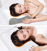 Ecosafeter Memory Foam pude Nakkestøttepude Ergonomisk nakkepude til forskellige sovestillinger med aftageligt betræk Cervikale ortopædiske puder Naty Shop