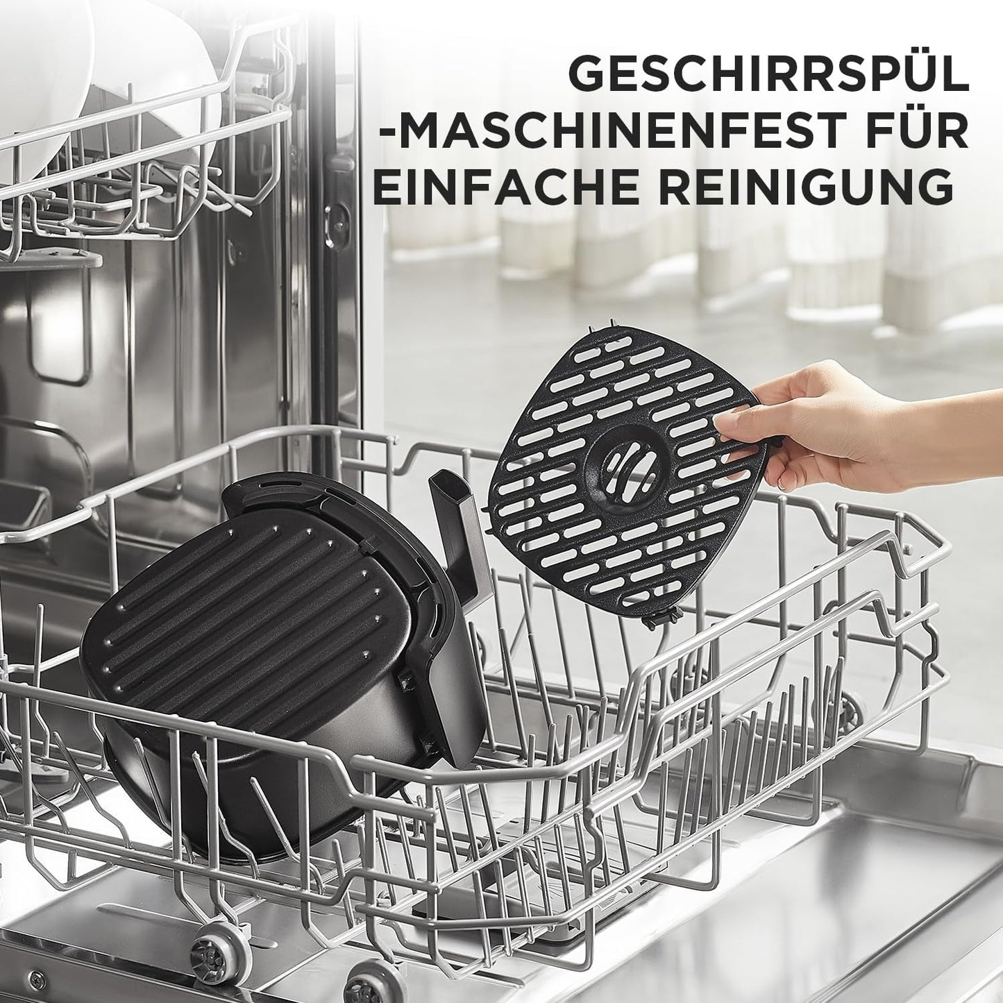 Midea Hot Air Fryer 2L, 1150W Airfryer, oliefri, Hot Air Fryer, Automatisk slukfunktion Hvidevarer Naty Shop
