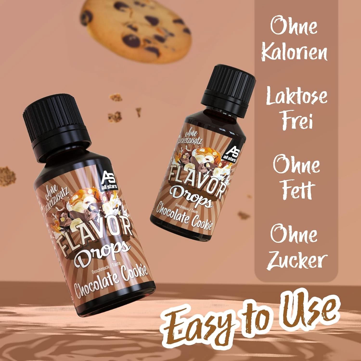 ALL STARS Flavor Drops, Flavored drops uden tilsat sukker og uden kalorier - Sødme og smag til mad, 30 ml Sweeteners Naty Shop