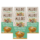 Allos Usødet figen- og hindbærgrød, Sæt 6 x 500 gram Korn Naty Shop Grød Ayurveda