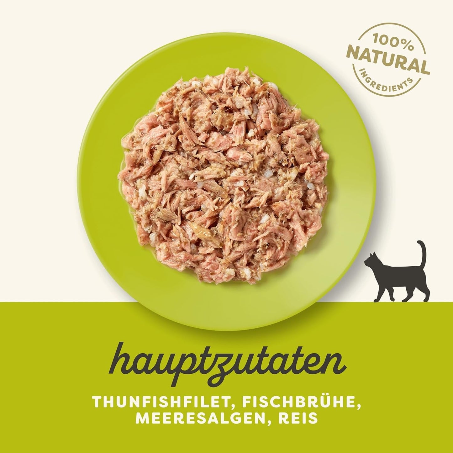 Applaws 100% naturlig Premium-Nassfutter for Katzen, Thunfischfilet med Algen i Brühe - Pakning med 24 x 156g Dosen