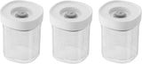 ZWILLING FRESH & SAVE CUBE Box, størrelse 2M, modulær og stabelbar opbevaringsboks, hermetisk og tømbar opbevaring, Tåler opvaskemaskine, Transparente madopbevaringsbokse Naty Shop Xs