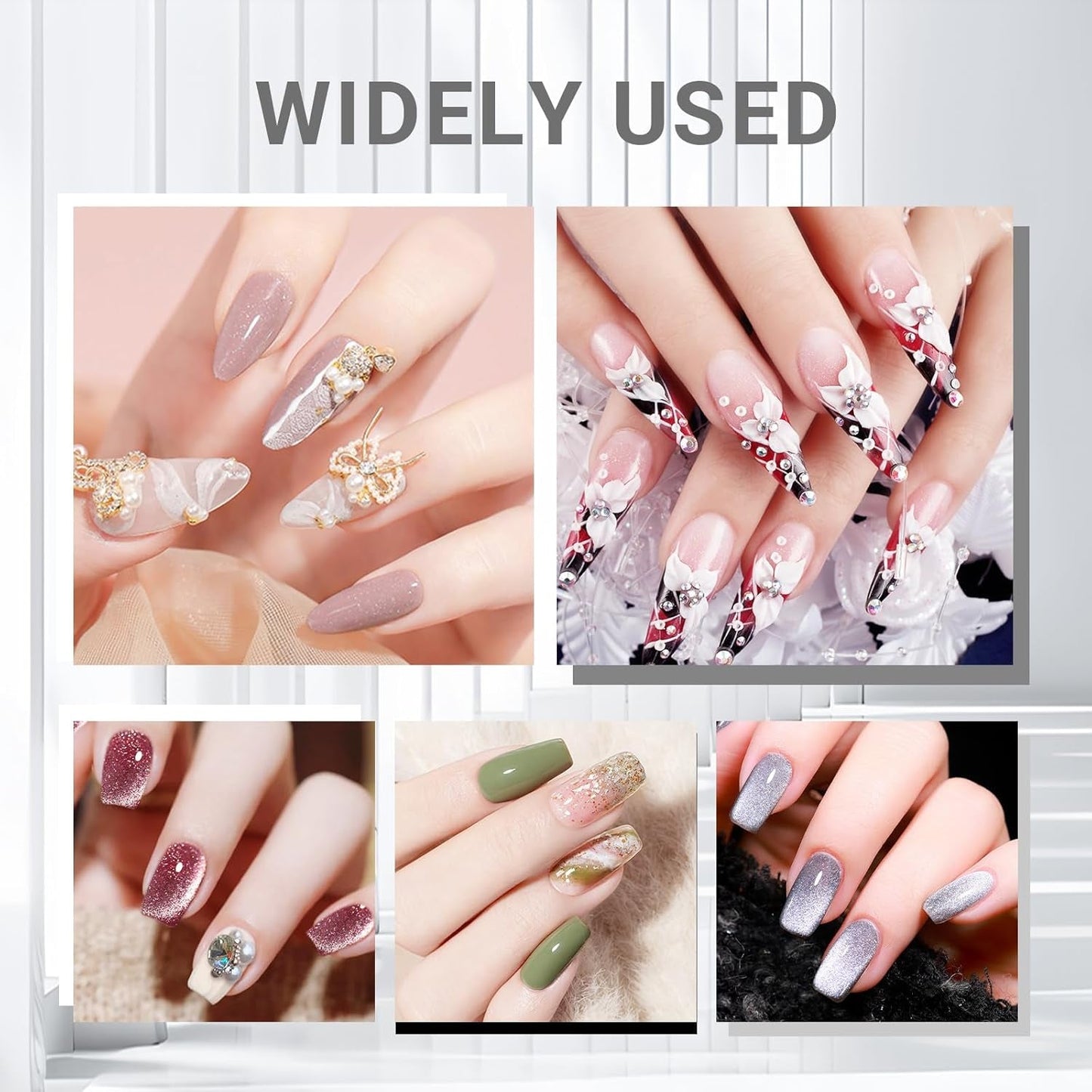 Sularpek 8 Stück Nagel Pinsel Set, Pinsel Für Gelnägel, Nageldesign Pinsel, Nail Art Dotting Tools, Nailart Pinsel Für Gel Acryl Nägel Nailart
