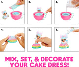 L.O.L. Overraskelse! Mix & Make Birthday Cake Tots - Med samlerdukke, gør-det-selv-kage-kjole, "bagning" og dekoration af kagen, ingredienser og glimmerdrys - Dukke med kage-kjole - Ideel til piger fra 3+ Naty Shop Dolls