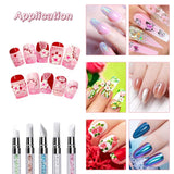 Qufiiry 5PCS Silikon Nagel Pinsel, Gel Schnitzen Pinsel, Silikon-Modellier Pinsel Sæt, Dobbelt Købfe DIY Maniküre Werkzeug