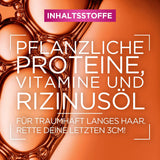 L'Oréal Paris Elvital Anti Split End Hair Mask til langt, beskadiget hår, Intensiv udskylningsbehandling, Med vegetabilske vitaminer og ricinusolie, Dream Length Super Build-up Mask, 1 x 300 ml Naty Shop Hair Mask