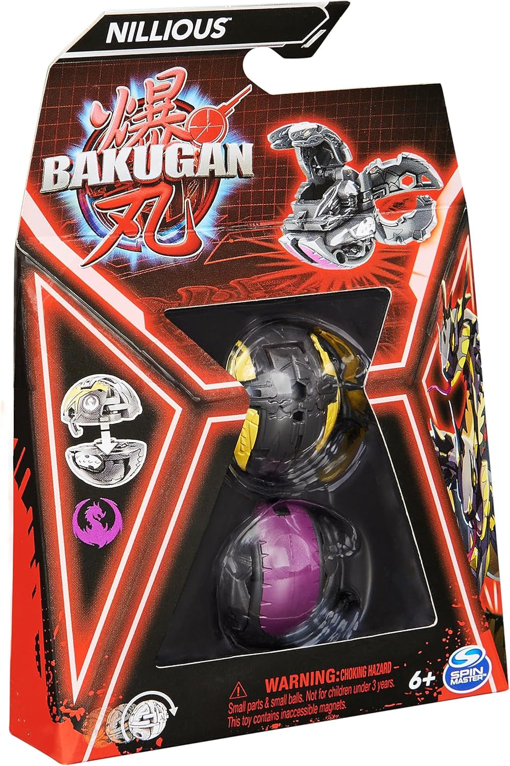 Bakugan 3.0 Core Ball 1-Pack, tilpasselig actionfigur med samlertegnkort, forskellige varianter, for 6+ actionfigurer Naty Shop
