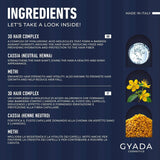GYADA COSMETICS, hyalurvedisk styrkende ayurvedisk kompres, professionel behandling til fint og svagt hår, anti-frizz med methi, Maca, neutral henna, 200 ml Naty Shop hårmaske