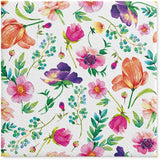 PAW - 3-lags servietter (33 X 33 Cm) I 20 stykker I Perfekt til fødselsdage, fester, bryllupper, nadver og helligdage I Bordpynt Farverige papirservietter - Farverige blomster Flora I Blomsterarrangement