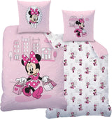 Børnesengetøj, forskellige tegneseriefigurer, 100% bomuld Sengetøj - børn Naty Shop Minnie Mouse