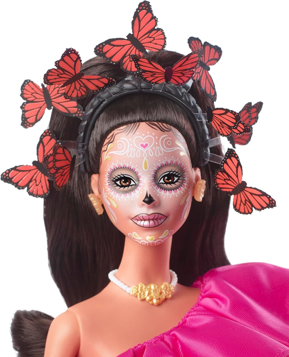 Day of the Dead Barbie Doll - begrænset udgave med traditionel kjole og smykker, inkluderer stativ og samlercertifikat, for samlere og fans fra 6 år og opefter, HJX14