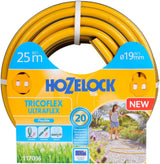 HOZELOCK - Tricoflex Ultraflex Slange Ø 12,5 mm (1/2") 20 M: Fleksibel haveslange, vejrbestandig, vrid- og bøjningsbestandig, lavet af 40 % genanvendt PVC [117002], gul