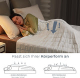 Degrees of Comfort vægtet tæppe 135X200Cm 7Kg, anti-stress terapitæppe lavet af 100% bomuld, tungt tæppe Vægtet tæppe til voksne Kan forbedre søvnen og reducere stress Grader af komfort Senge og tæpper