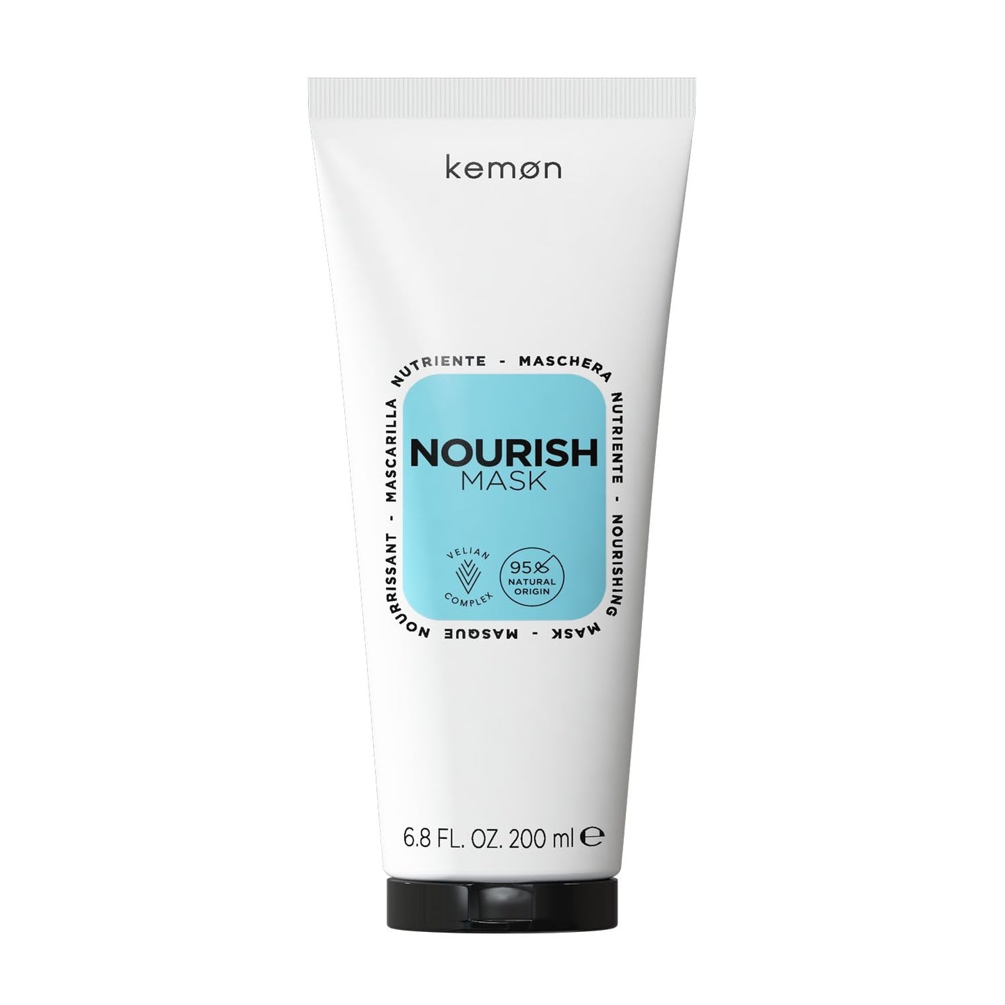 Kemon - Nourish Mask, nærende maske til skørt, tørt og krøllet hår, baseret på sheasmør, fremmer udfiltring, til blødt hår, 200 ml Naty Shop Hair Mask Standard titel