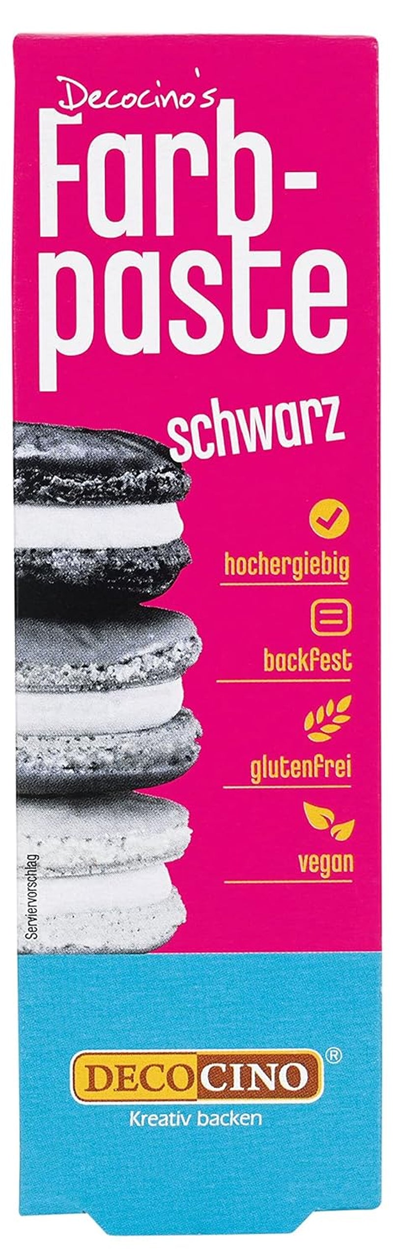 DECOCINO pink farvepasta - 20 g - Madfarve, ideel til farvning af kager, fondant og cremer - Fri for azofedtsyrer og gluten