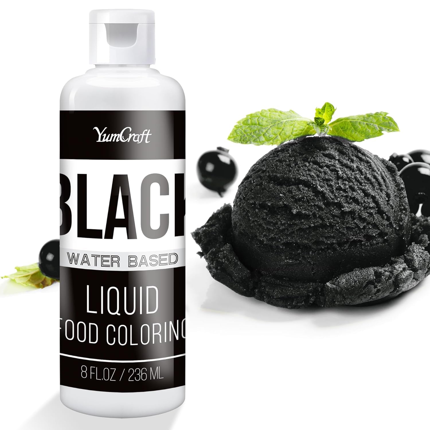Madfarve - Højkoncentreret flydende madfarve til kager, bagning, påskeæg, drikkevarer - Sukkerfri madfarve til fondant, glasur, slim, kagedekoration (Red Velvet, 236ml)