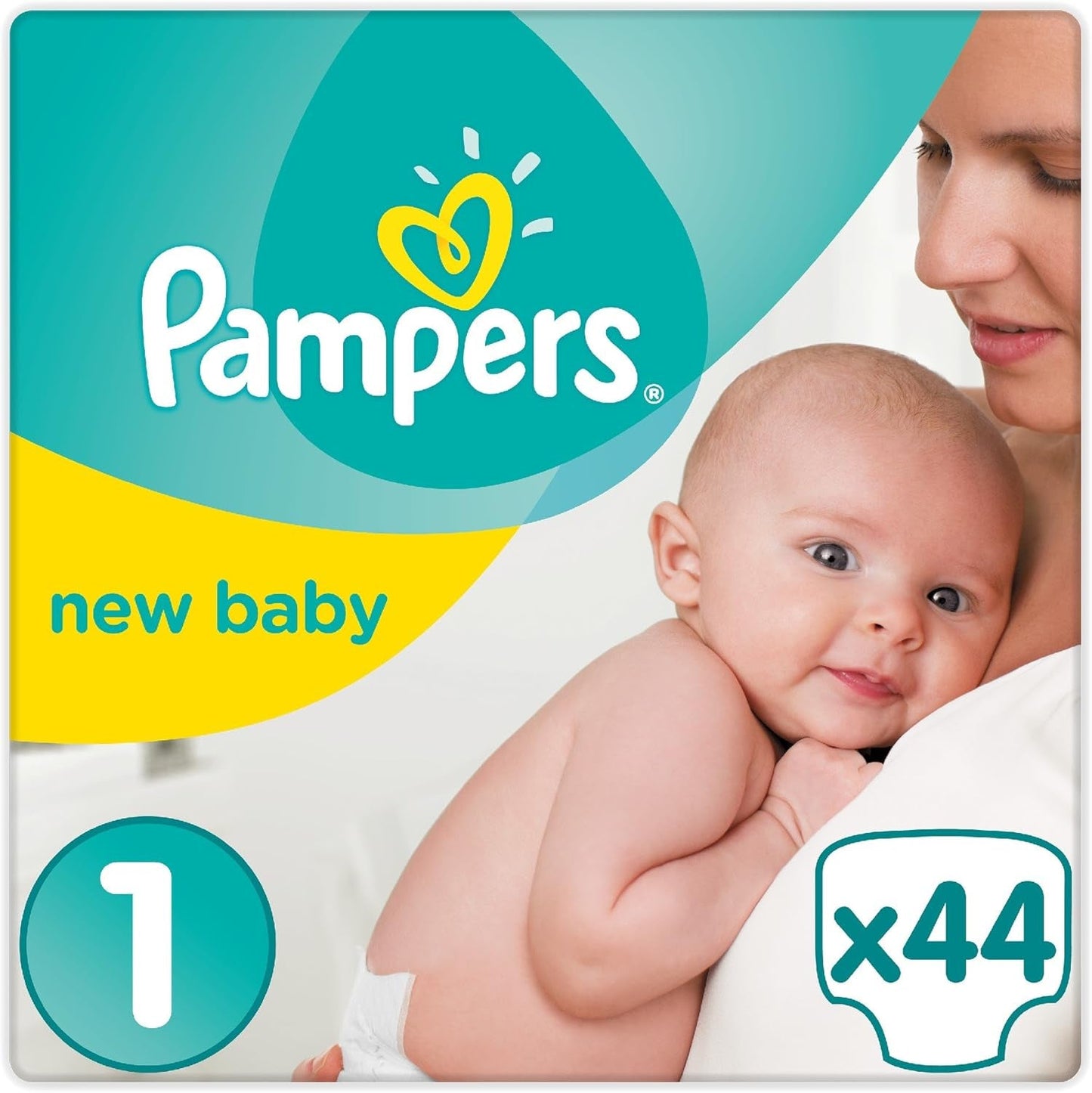 Pampers New Baby str. 1 Nyfødt 2-5 kg ​​Transportpakke, pakke med 4 (4 x 23 stk.)