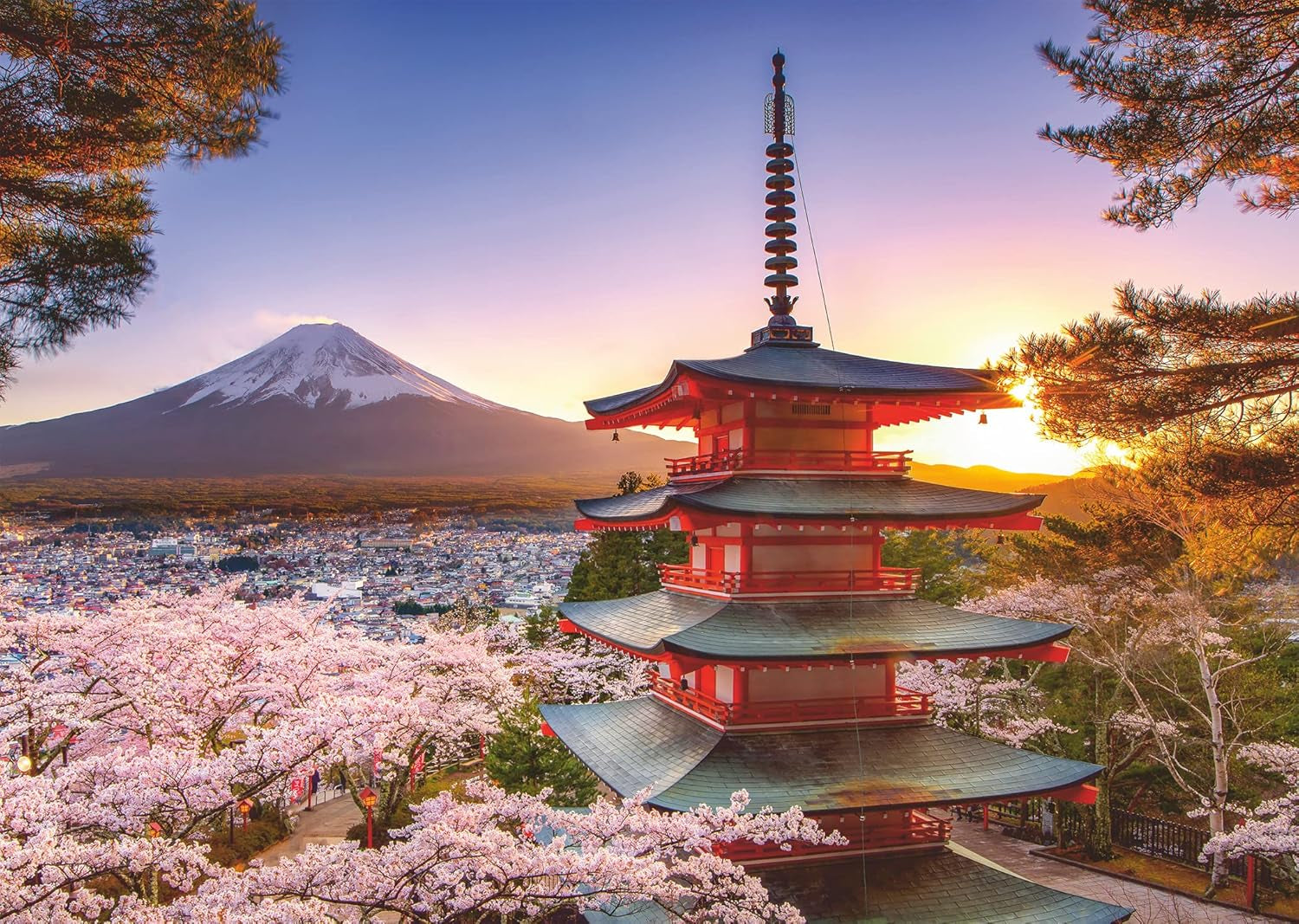 Ravensburger Puzzle 12000582 - Kirsebærblomster i Japan - 1000 brikker puslespil til voksne og børn over 14 år, Puslespil Naty Shop gammel version
