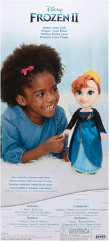 Disney Frozen 2 Anna Doll - en 35 cm høj poserbar dukke i en ikonisk modekjole med Arendelle-emblem og et diadem for ekstra sjov, til piger fra 3 år og opefter