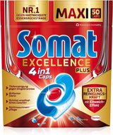 Somat Excellence plus 4In1 Caps (50 Caps), Naty Shop opvasketabletter