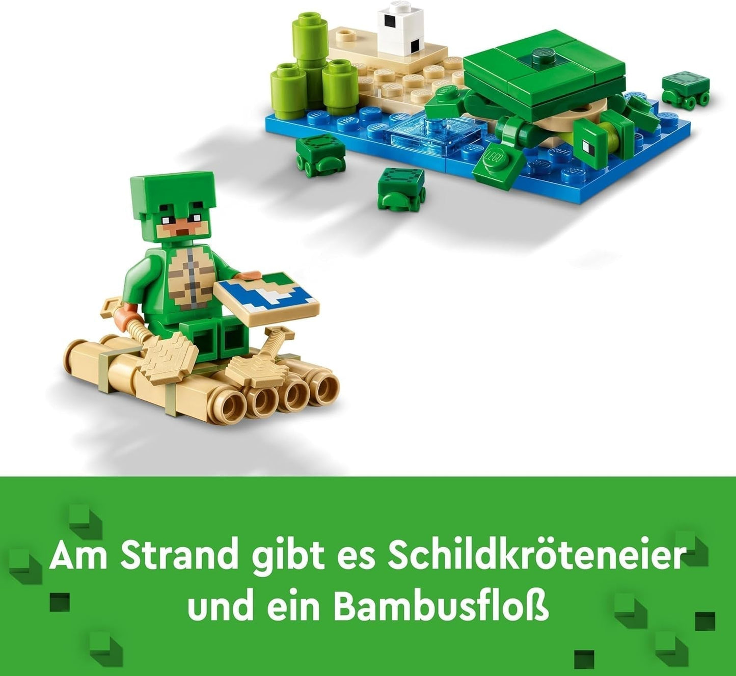 LEGO Minecraft The Turtle Beach House Legetøjshus med tilbehør til piger og drenge fra 8 år, sæt med dyr og figurer fra videospillet, gave til gamere 21254 Byggesæt Besuche den LEGO-Store