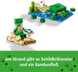 LEGO Minecraft The Turtle Beach House Legetøjshus med tilbehør til piger og drenge fra 8 år, sæt med dyr og figurer fra videospillet, gave til gamere 21254 Byggesæt Besuche den LEGO-Store