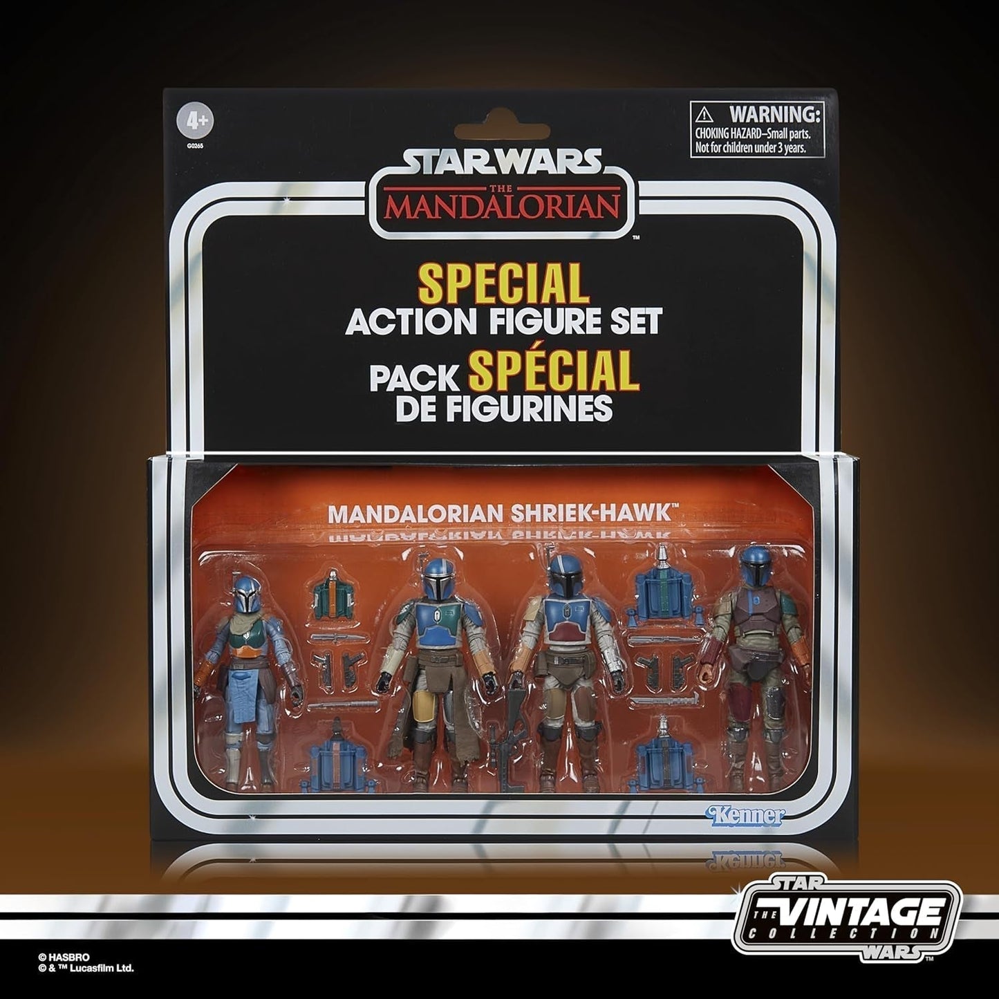 Star Wars Vintage Collection Mandalorian Shriek-Hawk, 4-Pack Mandalorian, skala 9,5 Cm Action Figurer Naty Shop