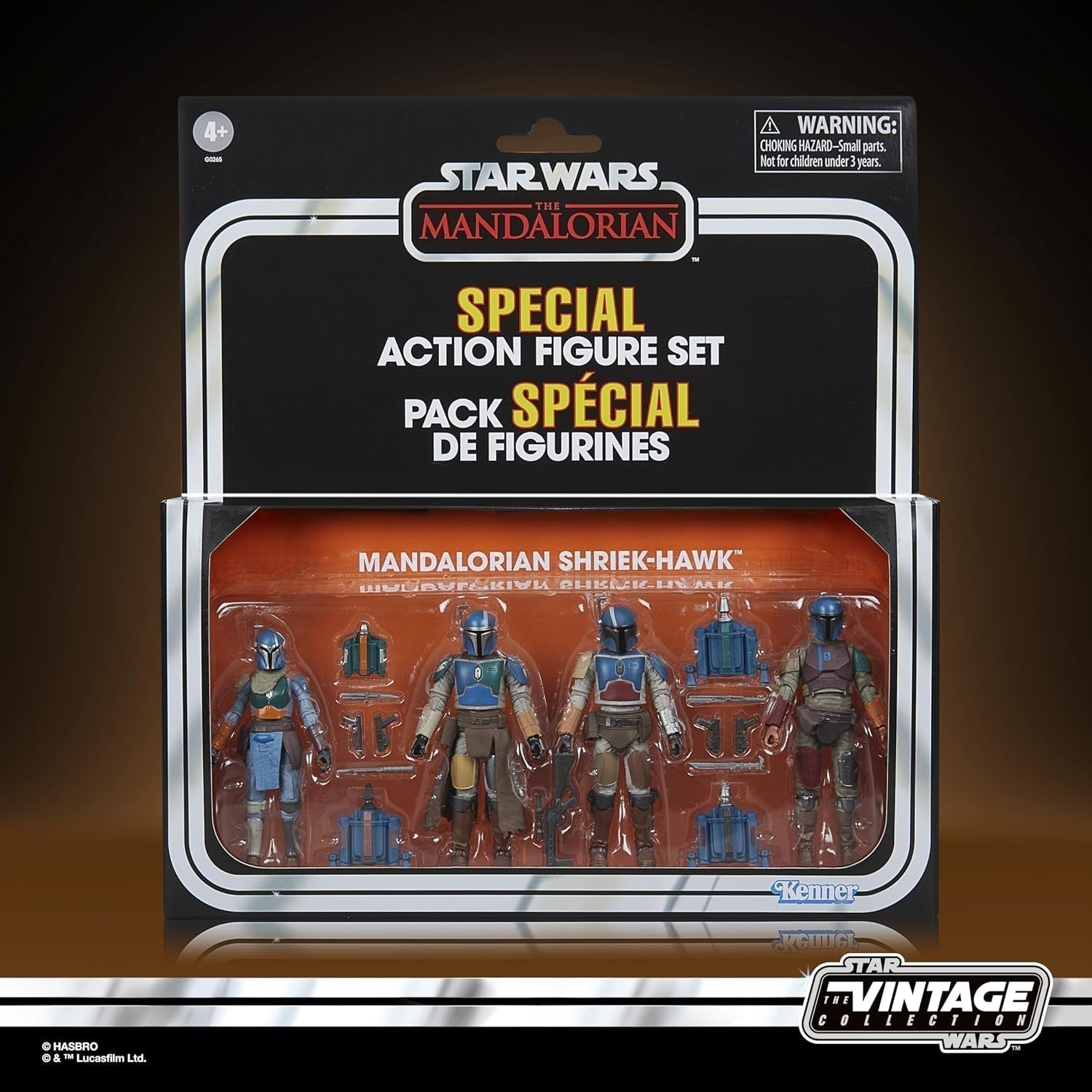 Star Wars Vintage Collection Mandalorian Shriek-Hawk, 4-Pack Mandalorian, skala 9,5 Cm Action Figurer Naty Shop