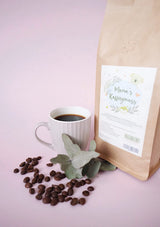 Mama's Coffee Pleasure®binky - Cremoso koffeinfri espressobønner - naturlig CO² koffeinfri - let tromleristet i Italien - ideel under og efter graviditet