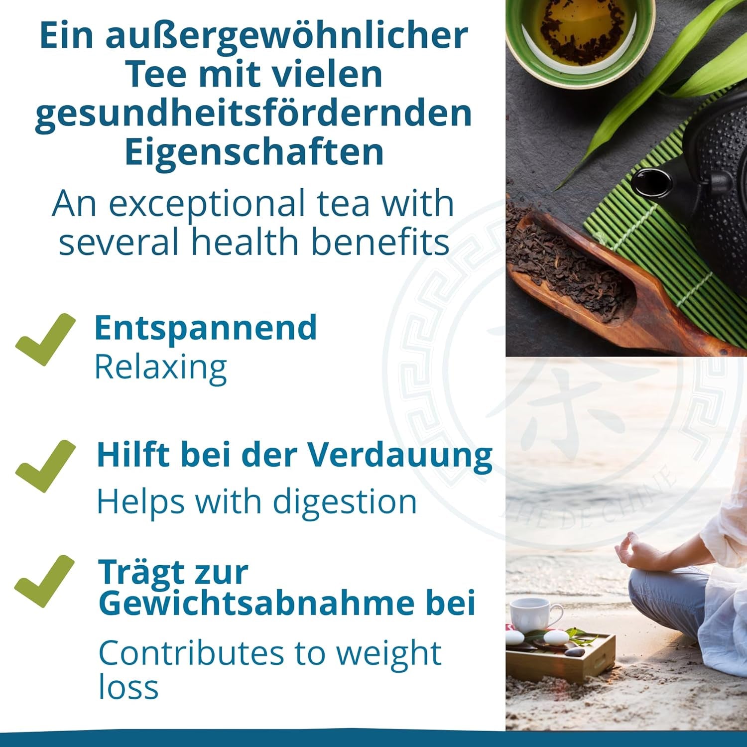Khla - Økologisk Oolong Te 100 G - Blå te - Naturlig løs te - Økologisk asiatisk te - Løs og skåret - Urtete og infusionste - Fra Kina